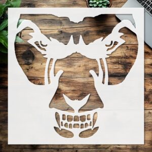 Stencil Monster, Plastic Reusable, Reusable Plastic, L x W, for DIY Crafts and Home Decor