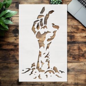 Stencil Creepy Hand, Plastic Reusable, Reusable Plastic, L x W, for DIY Crafts and Home Decor