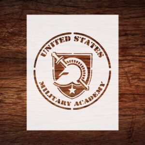 Reusable USA Military Academy Inspired Stencil - Patriotic Design for Decorative Crafts