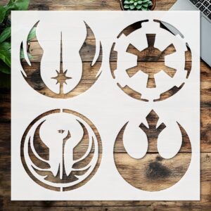 Stencil Stars Cosmos Signs, Plastic Reusable, Reusable Plastic, L x W, for DIY Crafts and Home Decor