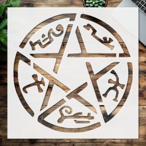 Stencil Supernatural, Plastic Reusable, Reusable Plastic, L x W, for DIY Crafts and Home Decor