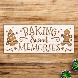 Christmas Tree Stencil for Home Decor and Craft Projects, Reusable Mylar Template for Painting Wood Signs and DIY Holiday Decorations - Size A2 ()