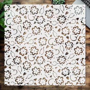 Decorative Flower Pattern Stencil,
