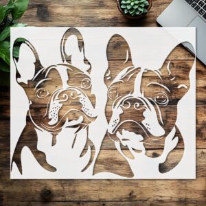 Reusable Stencil, French Bulldog Silhouette, , Ideal for Painting and Craft Projects