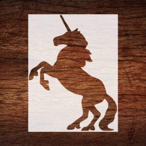 Reusable Unicorn Stencil - Custom, Magical Design for Fantasy Crafts