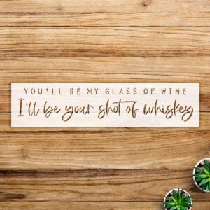 Wine and Whiskey Stencil Pattern for Walls and Crafts, Reusable Mylar Template, Ideal for Home Decor and DIY Projects Inspired by Country Song Lyrics - Size A3 ()