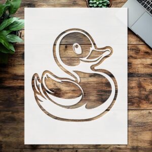 Rubber Duck Reusable Stencil, , Ideal for Painting and Craft Projects