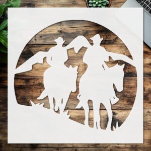 Stencil Cowboy, Plastic Reusable, Reusable Plastic, L x W, for DIY Crafts and Home Decor