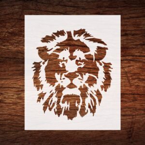 Reusable Lion Stencil - Majestic Design for Safari-Themed Crafts