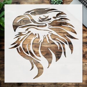 Stencil Eagle, Plastic Reusable, Reusable Plastic, L x W, for DIY Crafts and Home Decor