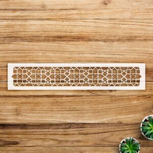 Arabian Star Mosaic Band Stencil for Walls and Crafts, Reusable Mylar Template, Ideal for DIY backsplash and Home Decor Projects - Size A3 ()