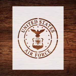 Reusable U.S. Air Force Stencil - Custom Military Design for Patriotic Crafts