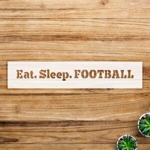 Football Word Stencil for Walls and Crafts, Reusable Mylar Template, Ideal for Home Decor and Sports-Themed Projects - Size A2 ()