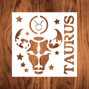 Zodiac Sign Stencil - Embrace Taurus Vibes, , for Astrology Enthusiasts