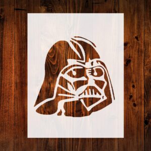 STENCILAIR Darth Vader Star Wars Rogue One Custom Stencil, 8.5"" x 11"" for Art, DIY Projects, Scrapbooking & Wall Painting
