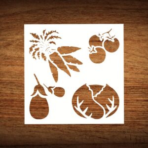 Garden Plant Stencil - for DIY Gardening Projects, Plant-Themed Art, and Creative Outdoor Decor