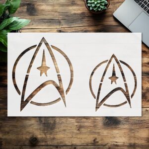 Stencil Space Stars Signs, Plastic Reusable, Reusable Plastic, L x W, for DIY Crafts and Home Decor