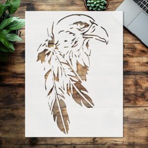 Eagle Logo Stencil Scrapbooking for Airbrush Painting Drawing and More Reusable Stencil STENCILAIR