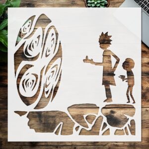 Stencil Portal Teleport, Plastic Reusable, Reusable Plastic, L x W, for DIY Crafts and Home Decor