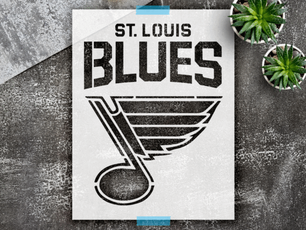 Blues music stencil featuring jazz band silhouette with saxophone, guitar, and vocals. Perfect for DIY jazz wall art, canvas, wood decor, fabric, and more. Reusable mylar stencil for music-themed projects, home decor, man caves, bars, and gifts for jazz or blues lovers