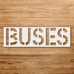 Buses Marking Stencil, Creative Art Tool, Unique Home Decor, Fun Gift for Artists