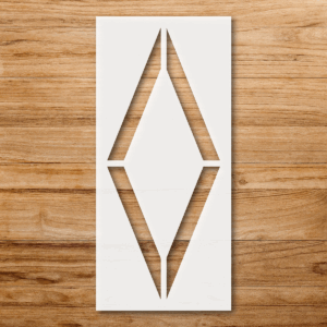 Bike Lane Diamond Symbol Stencil, Creative Wall Art, Unique Decor Item, Gift for Cyclists