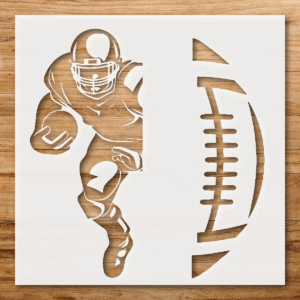 Football Stencil Bundle, Creative Decor, Unique Art for Sports Lovers, Gift Idea