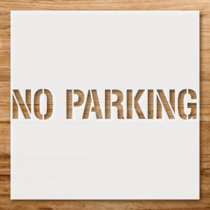 No Parking Stencil, Creative Home Decor, Unique Art Tool, Perfect Gift for Artists