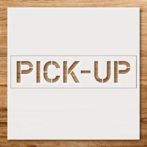 Pickup Word Marking Stencil, Creative Home Decor, Personalized Art, Unique Gift Idea